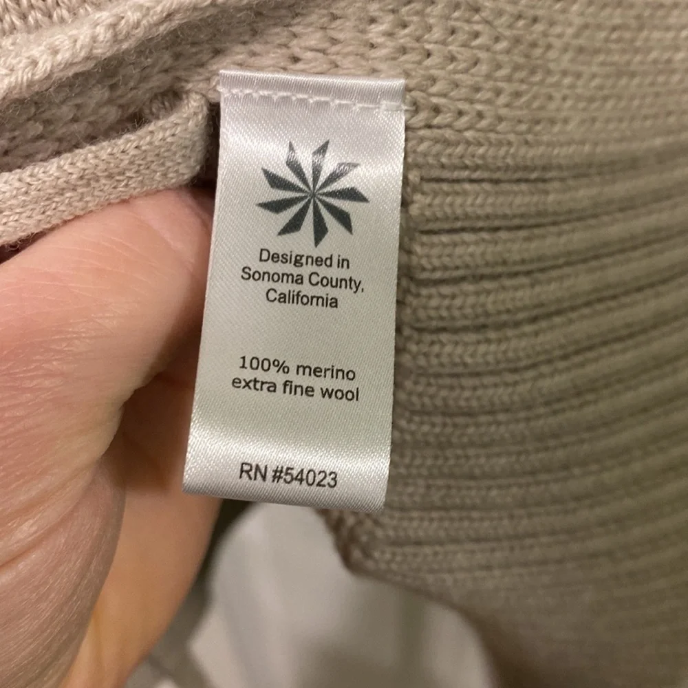 Athleta Oversized Merino Side Lace Sweater EUC
